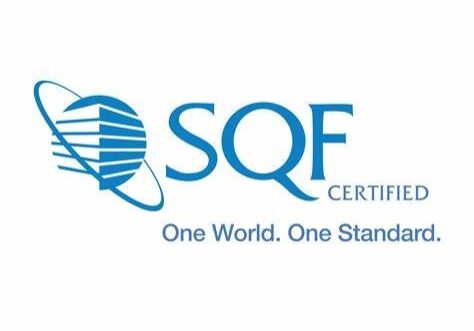 A logo of the sqf certified company